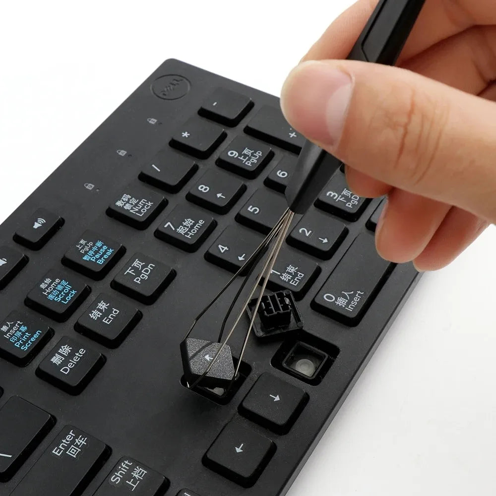 2 in 1 Multi-Purpose Mechanical Keyboard Key Cap Puller Universal Keycap Shaft Remover Button Extractor Keyboards Accessories