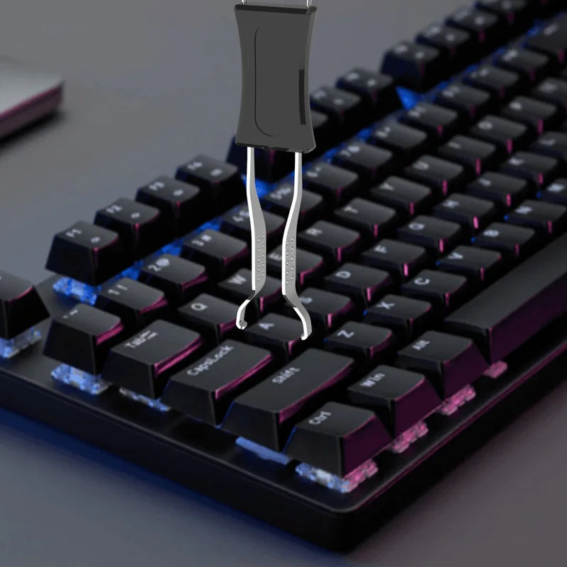 2 in 1 Multi-Purpose Mechanical Keyboard Key Cap Puller Universal Keycap Shaft Remover Button Extractor Keyboards Accessories