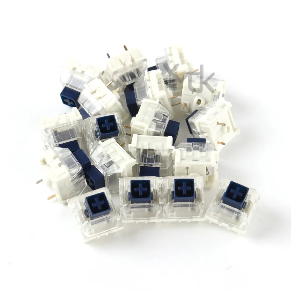 Wholesales  Box Royal Navy Blue Jade Pink Crystal Box 3 Pin Switches IP56 Water-Proof Compatible Cherry MX Switches