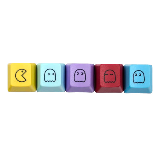 5PCS Cute Emoticons Keycaps OEM/DSA Supplementary Keycap PBT Key Caps for Mechanical Keyboard Custom DIY Game Key Cap