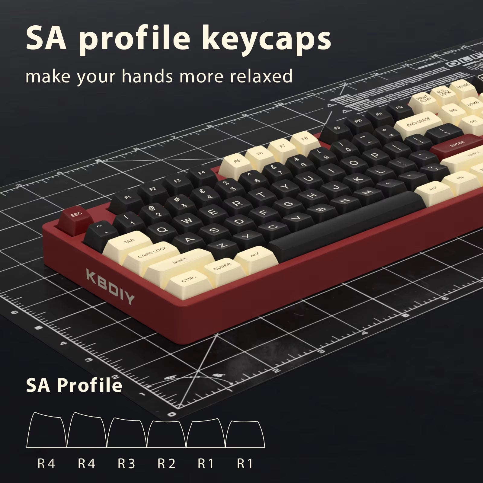 Keyboard Keycaps Set PBT Rome Keycaps Custom Retro Double Shot SA Profile ISO 7U 161 Keys Caps for MX Switches GMK67 K500