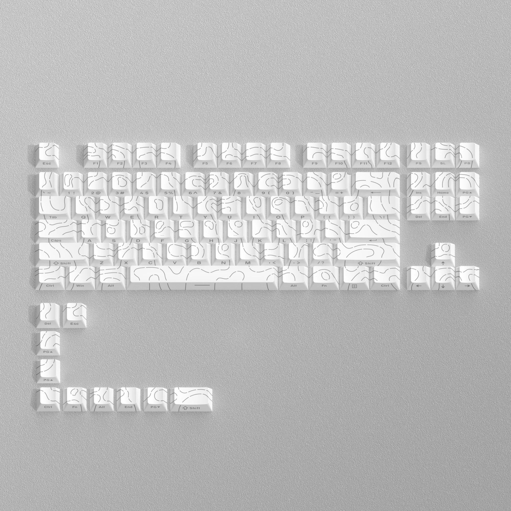 136 Key Black Side-Lit Shine through Backlit Keycaps PBT Double Shot Keycaps OEM Profile for MX Switches Mechanical Keyboard