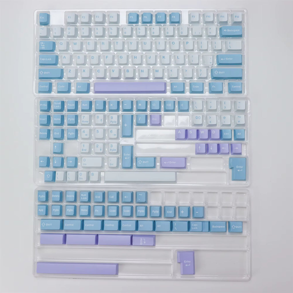 GMK Illusion Keycap Cherry Profile Double Shot PBT ISO Keycaps for Gamer Mechanical Keyboard Kit Gaming Point Retro Keycap