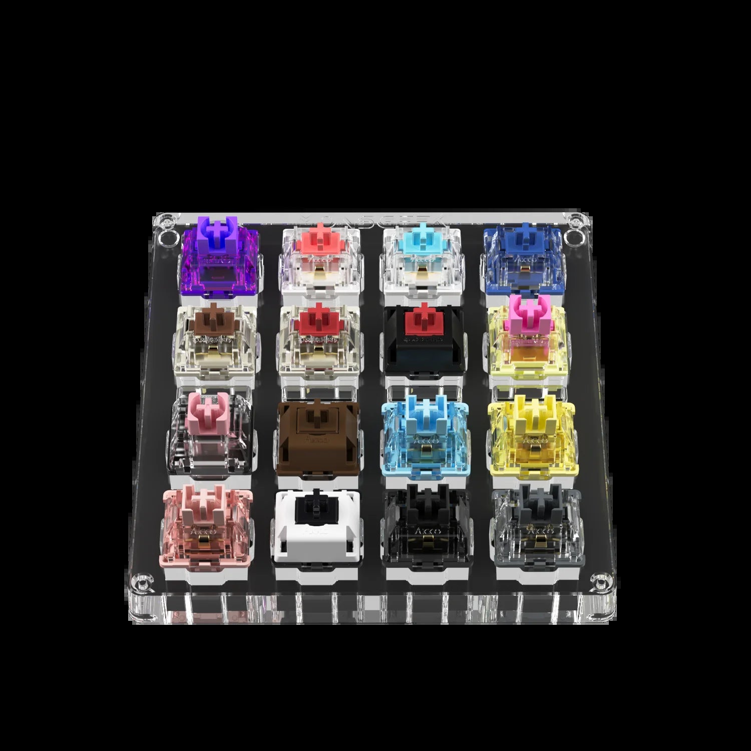 X Monsgeek Acrylic 16-Key Switch Tester Linear/Tactile/Clicky/Silent Switches