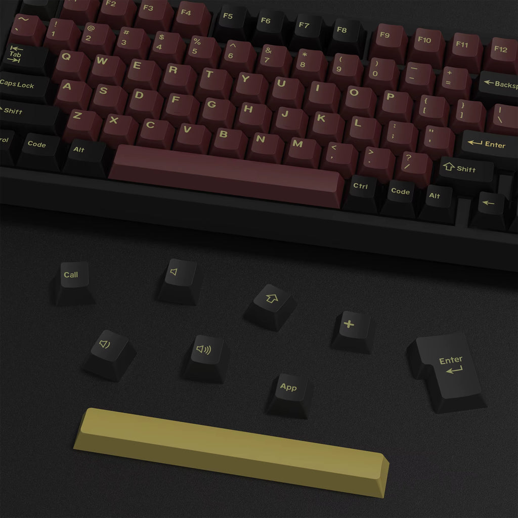 176 Keys Caps GMK Blue Samurai Keycap Cherry Profile Double Shot PBT for Mechanical Gaming Keyboard Retro ISO 7U Space Bar