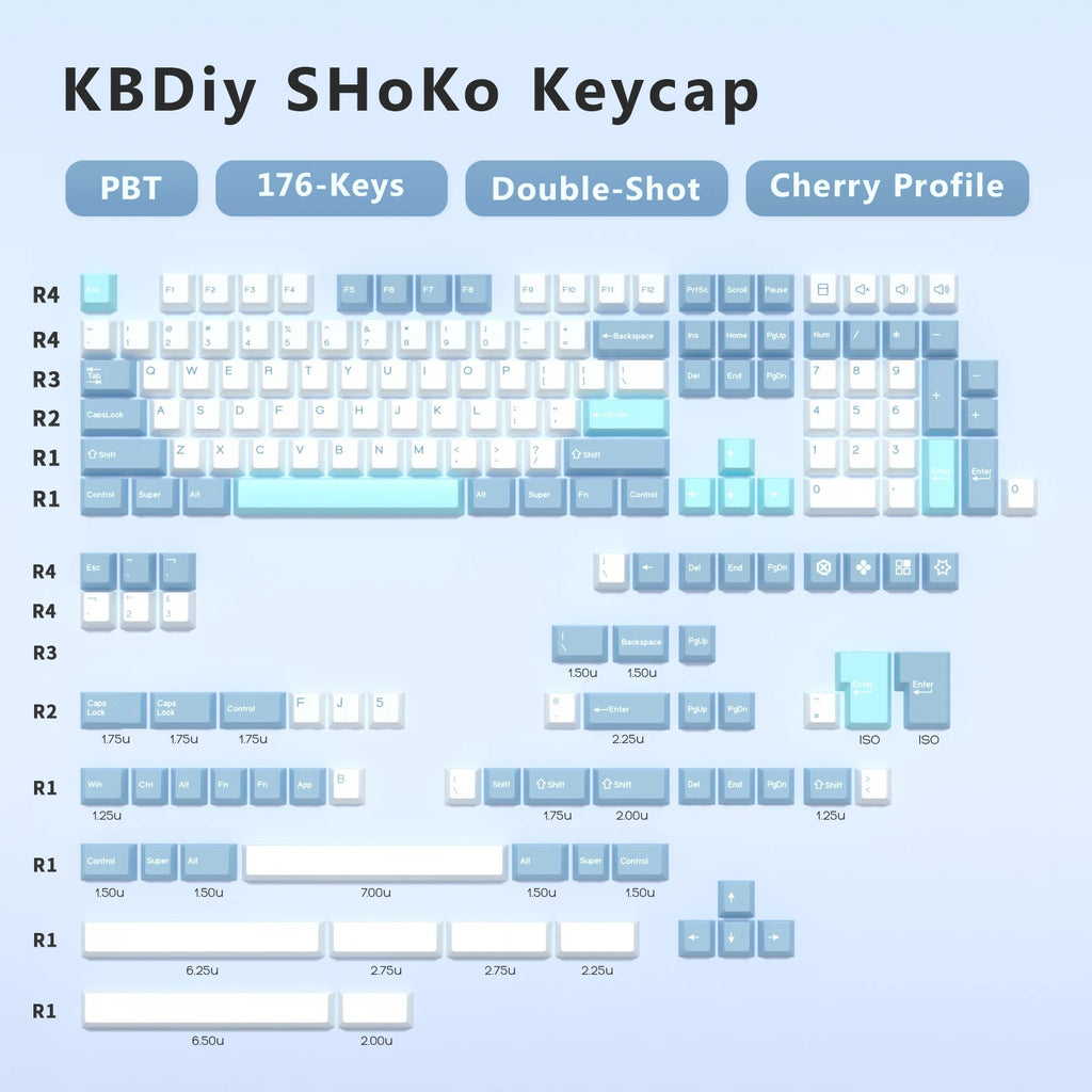 GMK Illusion Keycap Cherry Profile Double Shot PBT ISO Keycaps for Gamer Mechanical Keyboard Kit Gaming Point Retro Keycap