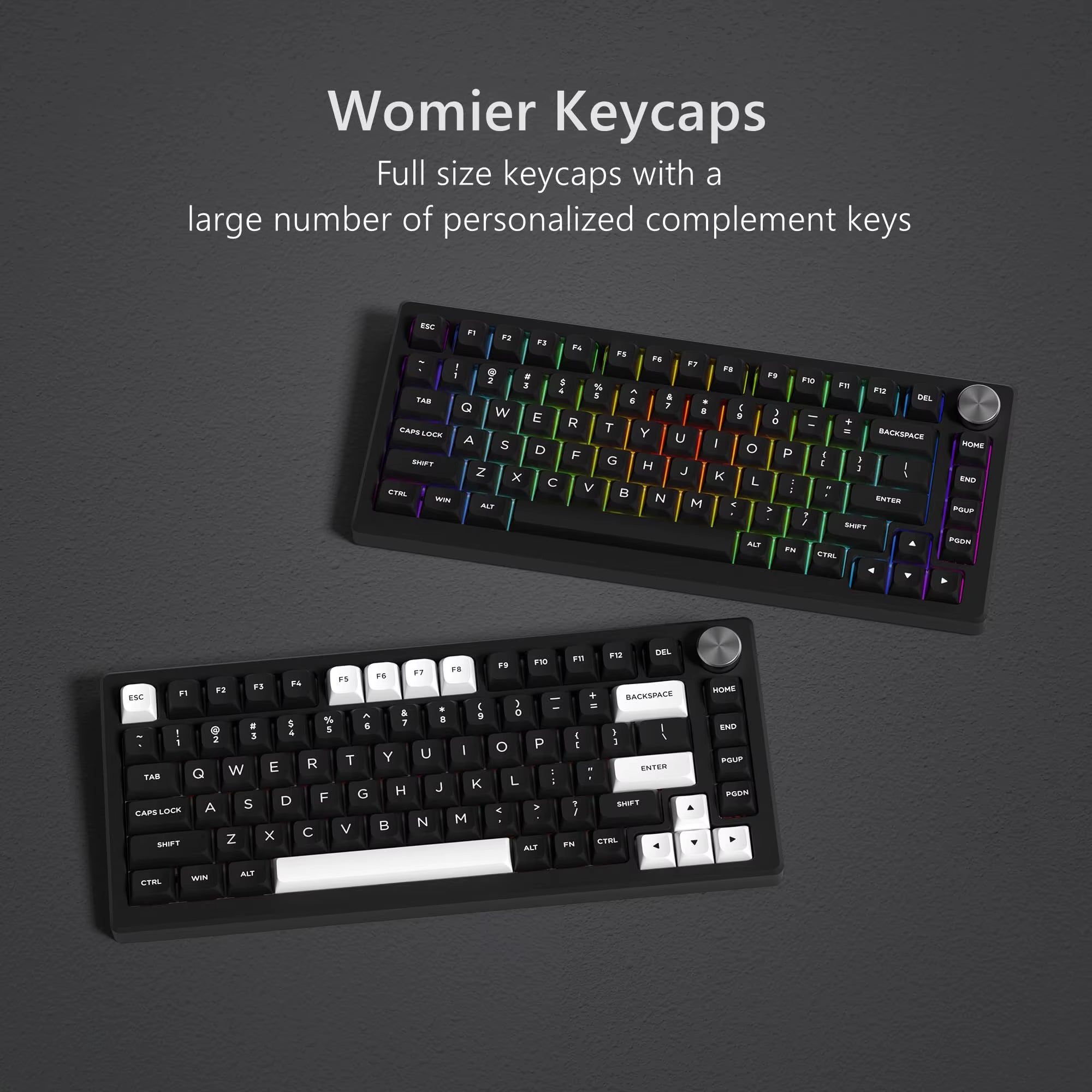 189 Keys ISA Profile Minimalist Keyboard Keycaps BOW Double Shot PBT Keycaps for Gateron Cherry MX Switches Gaming Keyboard