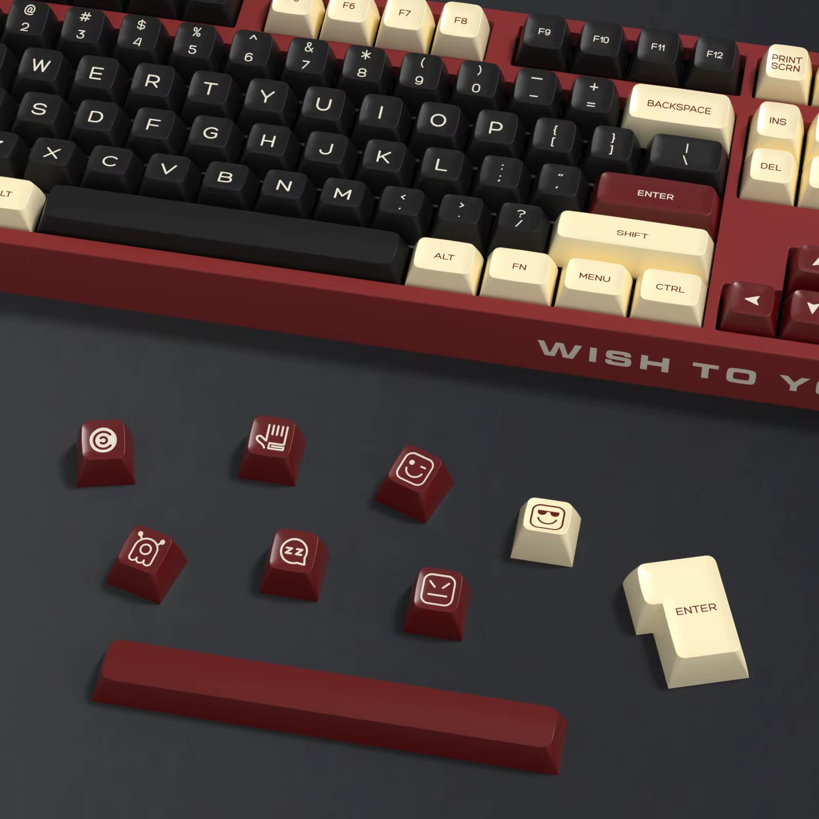 Keyboard Keycaps Set PBT Rome Keycaps Custom Retro Double Shot SA Profile ISO 7U 161 Keys Caps for MX Switches GMK67 K500