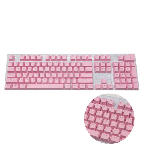 104Pcs Universal Mechanical Keyboard Keycaps Ergonomic Blank Keycaps for Cherry MX Mechanical Keyboard Replacement Backlit Key