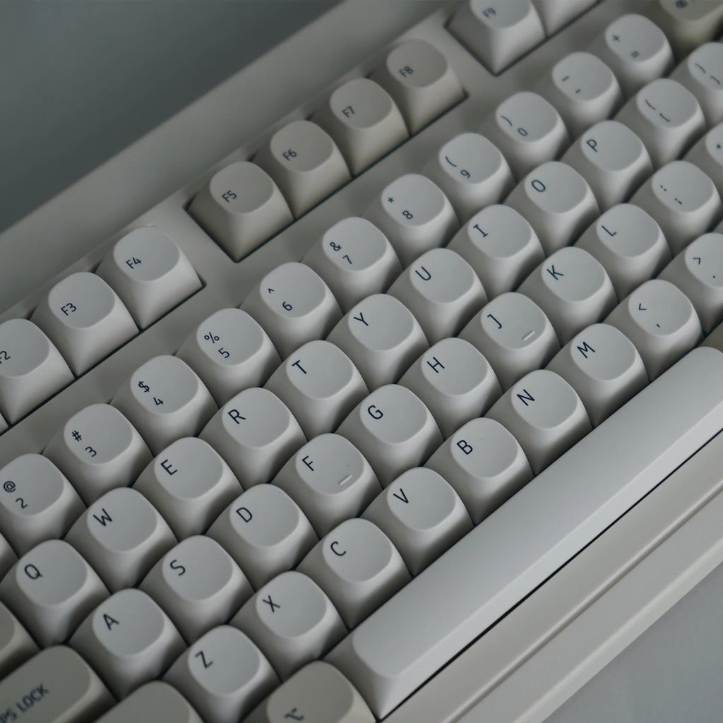 Keebox PBT MA Profile IBM Keyboard Style Key Caps Retro Grey Keycaps for 87 98 104 Layout Dye Sub Keycaps