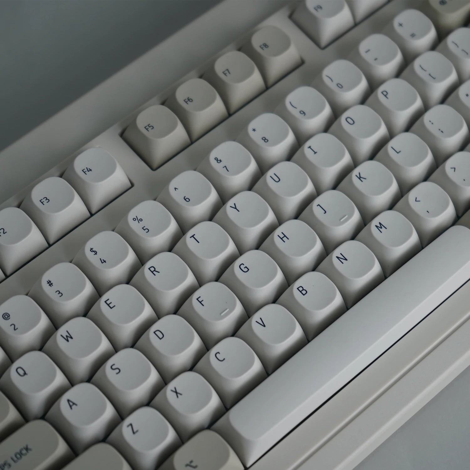 Keebox PBT MA Profile IBM Keyboard Style Key Caps Retro Grey Keycaps for 87 98 104 Layout Dye Sub Keycaps