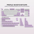 189 Keys ISA Profile Minimalist Keyboard Keycaps BOW Double Shot PBT Keycaps for Gateron Cherry MX Switches Gaming Keyboard