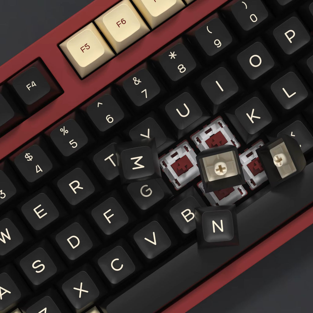 Keyboard Keycaps Set PBT Rome Keycaps Custom Retro Double Shot SA Profile ISO 7U 161 Keys Caps for MX Switches GMK67 K500
