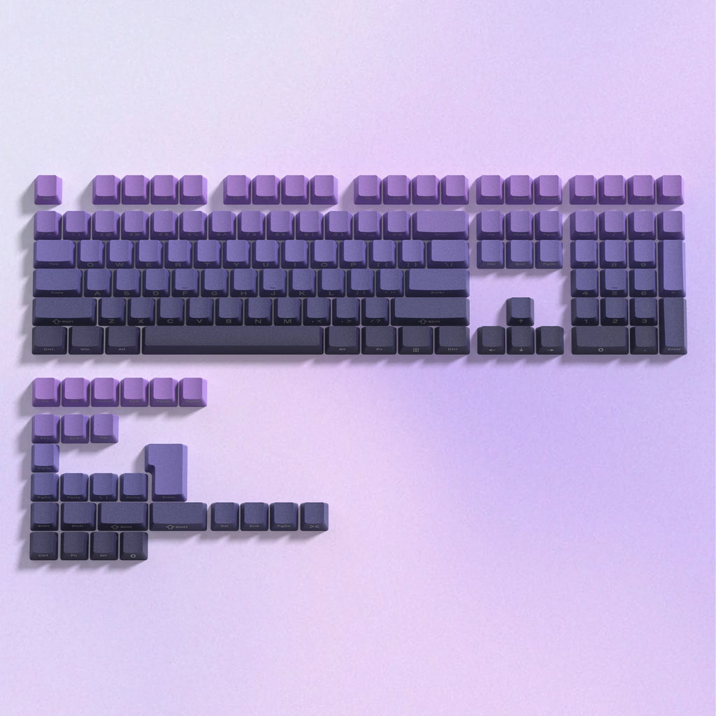 136 Key Black Side-Lit Shine through Backlit Keycaps PBT Double Shot Keycaps OEM Profile for MX Switches Mechanical Keyboard