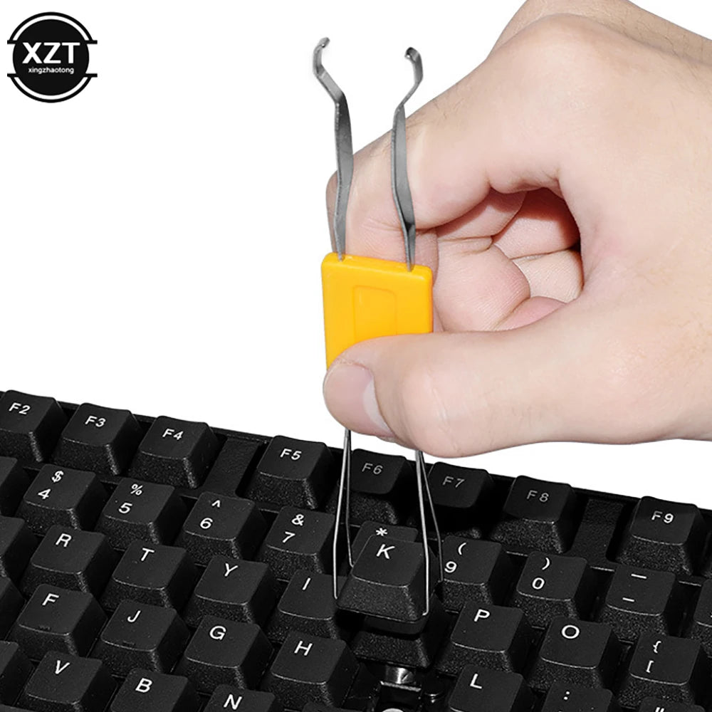 2 in 1 Keycaps Puller Accessories Unloading for Gaming Keyboard Switches Remover Button Extractor Tool Fixing Durable Easy Use