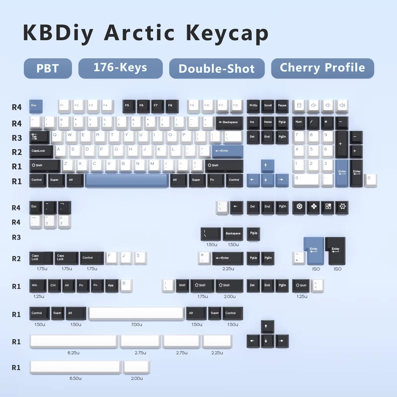 GMK Illusion Keycap Cherry Profile Double Shot PBT ISO Keycaps for Gamer Mechanical Keyboard Kit Gaming Point Retro Keycap
