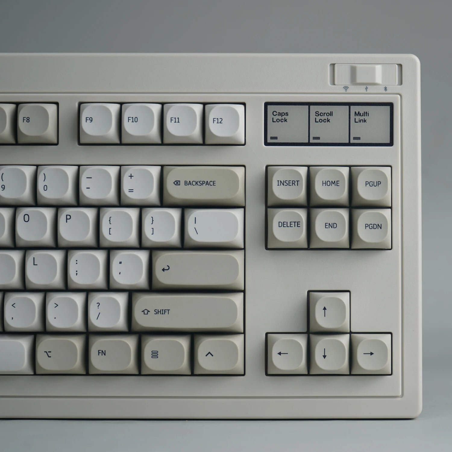 Keebox PBT MA Profile IBM Keyboard Style Key Caps Retro Grey Keycaps for 87 98 104 Layout Dye Sub Keycaps