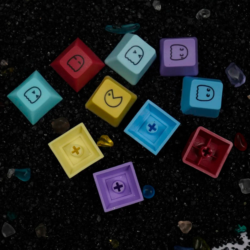 5PCS Cute Emoticons Keycaps OEM/DSA Supplementary Keycap PBT Key Caps for Mechanical Keyboard Custom DIY Game Key Cap