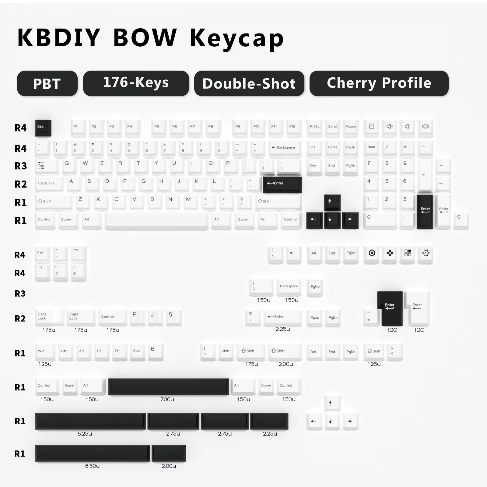 176 Keys Caps GMK Blue Samurai Keycap Cherry Profile Double Shot PBT for Mechanical Gaming Keyboard Retro ISO 7U Space Bar