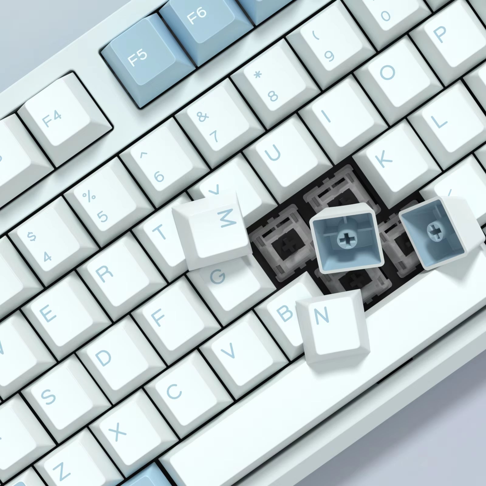 GMK Illusion Keycap Cherry Profile Double Shot PBT ISO Keycaps for Gamer Mechanical Keyboard Kit Gaming Point Retro Keycap