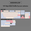 Matcha KOA Keycap PBT Similar MOA Keycaps Retro 7U MAC ISO Japanese Korean Russian 143 Key Cap Set for Mechanical Keyboard