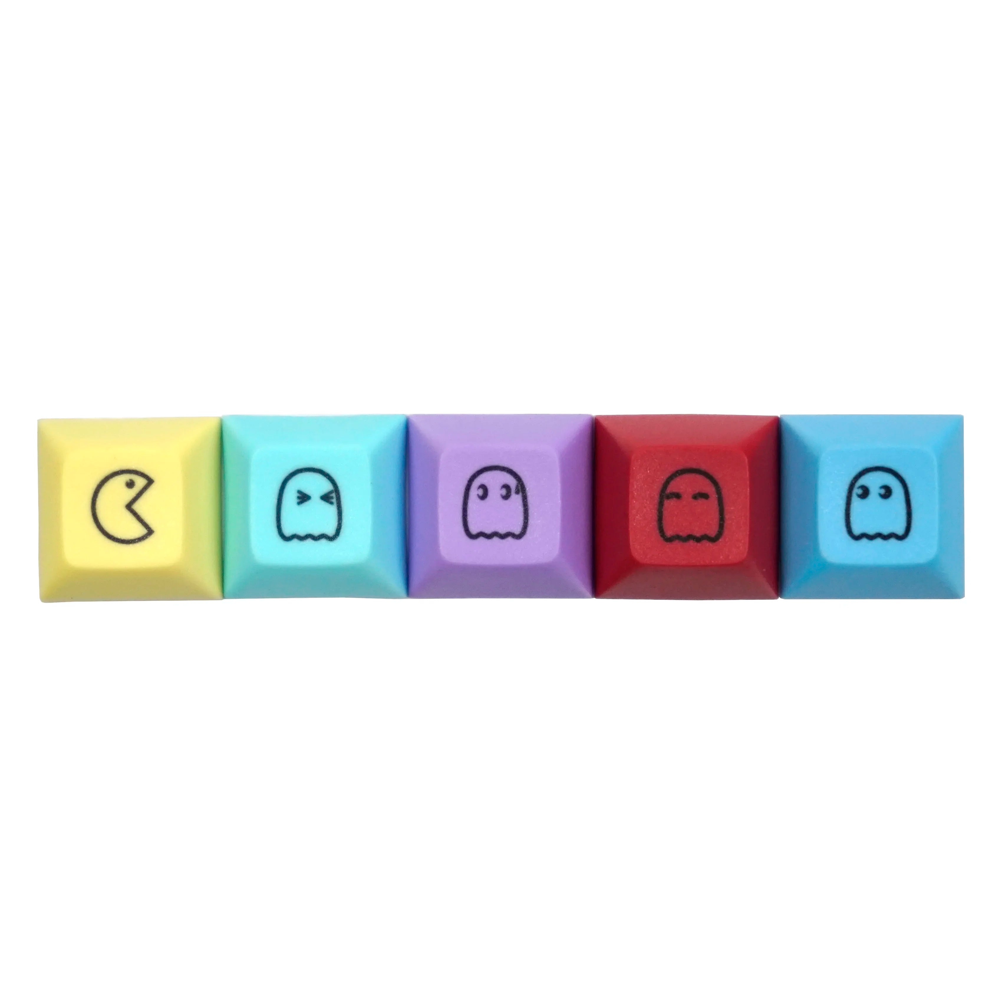5PCS Cute Emoticons Keycaps OEM/DSA Supplementary Keycap PBT Key Caps for Mechanical Keyboard Custom DIY Game Key Cap