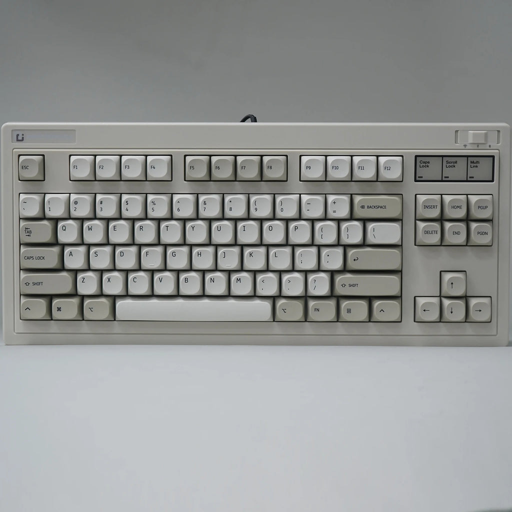 Keebox PBT MA Profile IBM Keyboard Style Key Caps Retro Grey Keycaps for 87 98 104 Layout Dye Sub Keycaps