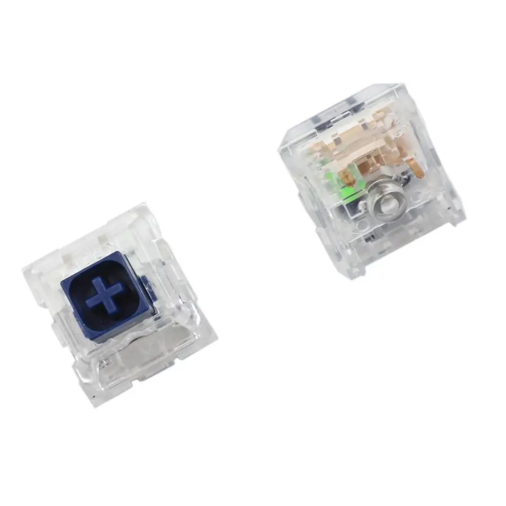 Wholesales  Box Royal Navy Blue Jade Pink Crystal Box 3 Pin Switches IP56 Water-Proof Compatible Cherry MX Switches