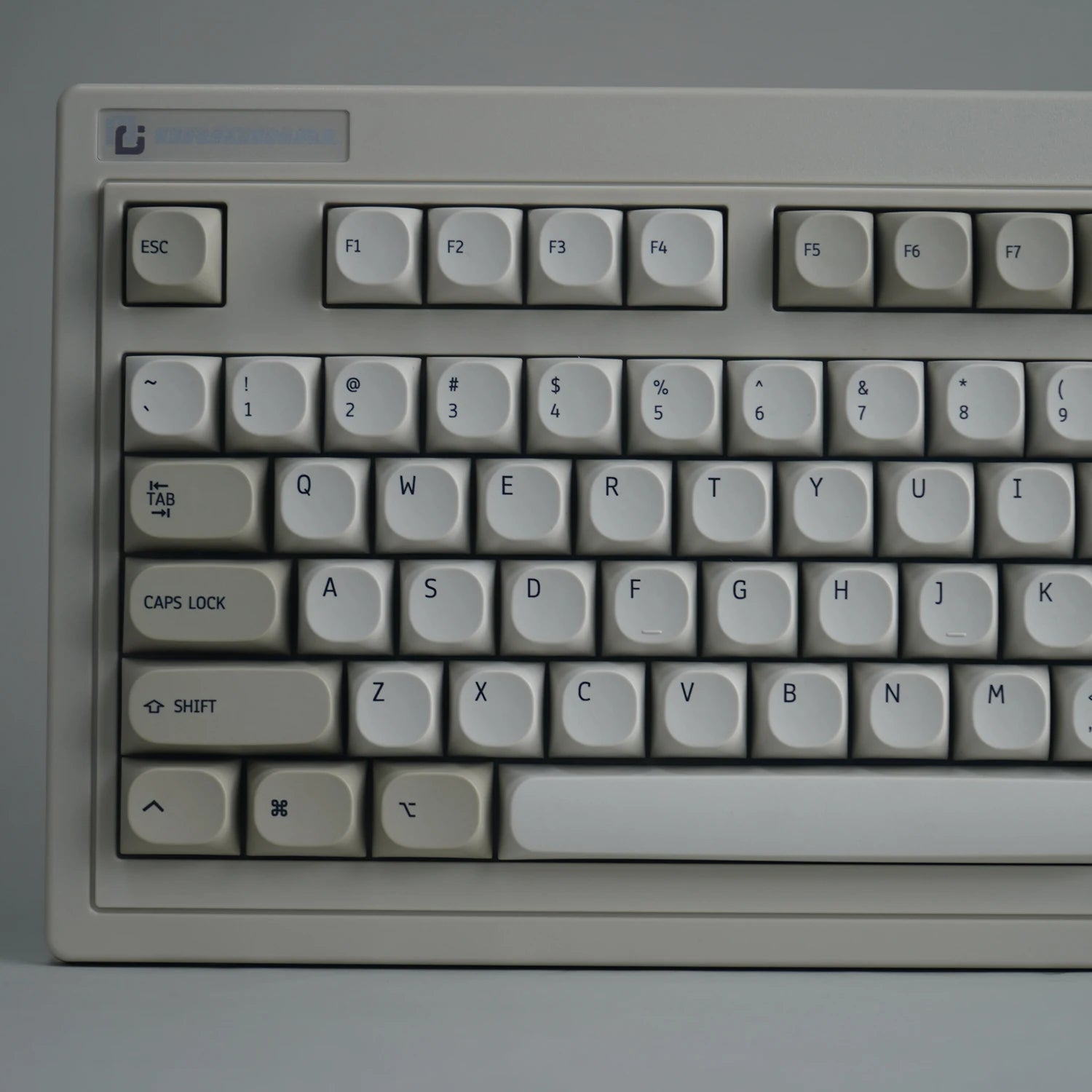 Keebox PBT MA Profile IBM Keyboard Style Key Caps Retro Grey Keycaps for 87 98 104 Layout Dye Sub Keycaps