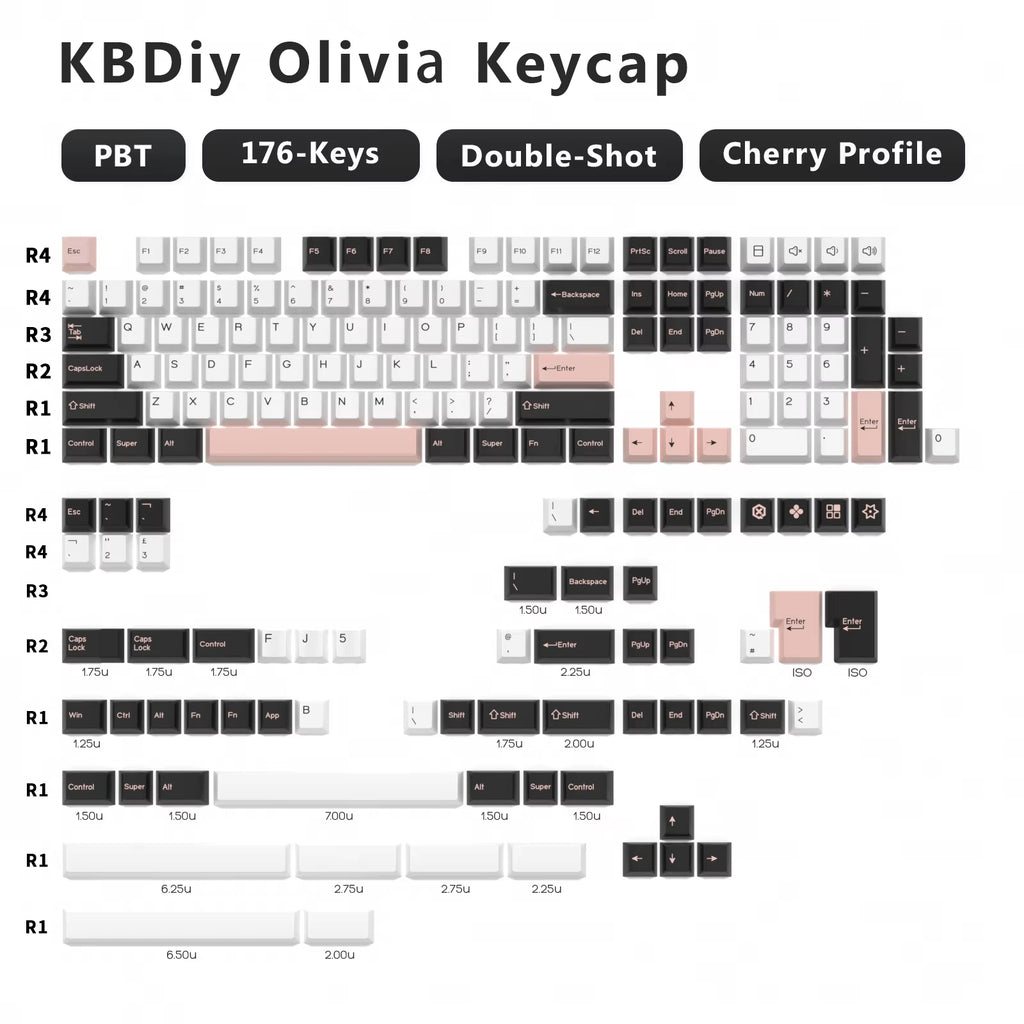 176 Keys Caps GMK Blue Samurai Keycap Cherry Profile Double Shot PBT for Mechanical Gaming Keyboard Retro ISO 7U Space Bar