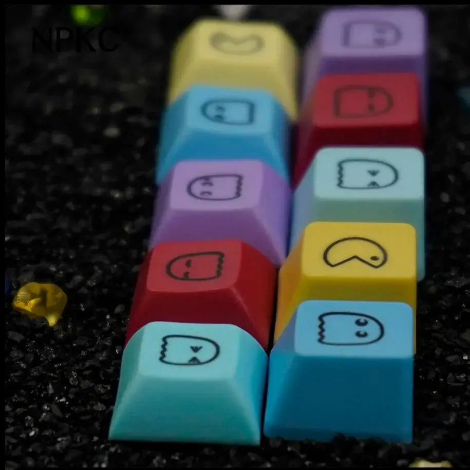 5PCS Cute Emoticons Keycaps OEM/DSA Supplementary Keycap PBT Key Caps for Mechanical Keyboard Custom DIY Game Key Cap