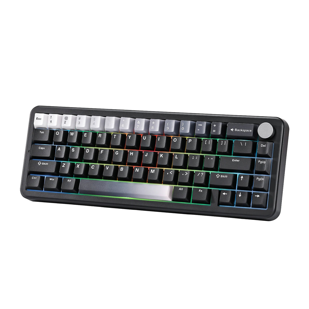 B68 Wireless Mechanical Gaming Keyboard, Tri-Mode Hot Swappable Cute Gasket Mounted Creamy Keyboard for Win/Mac,