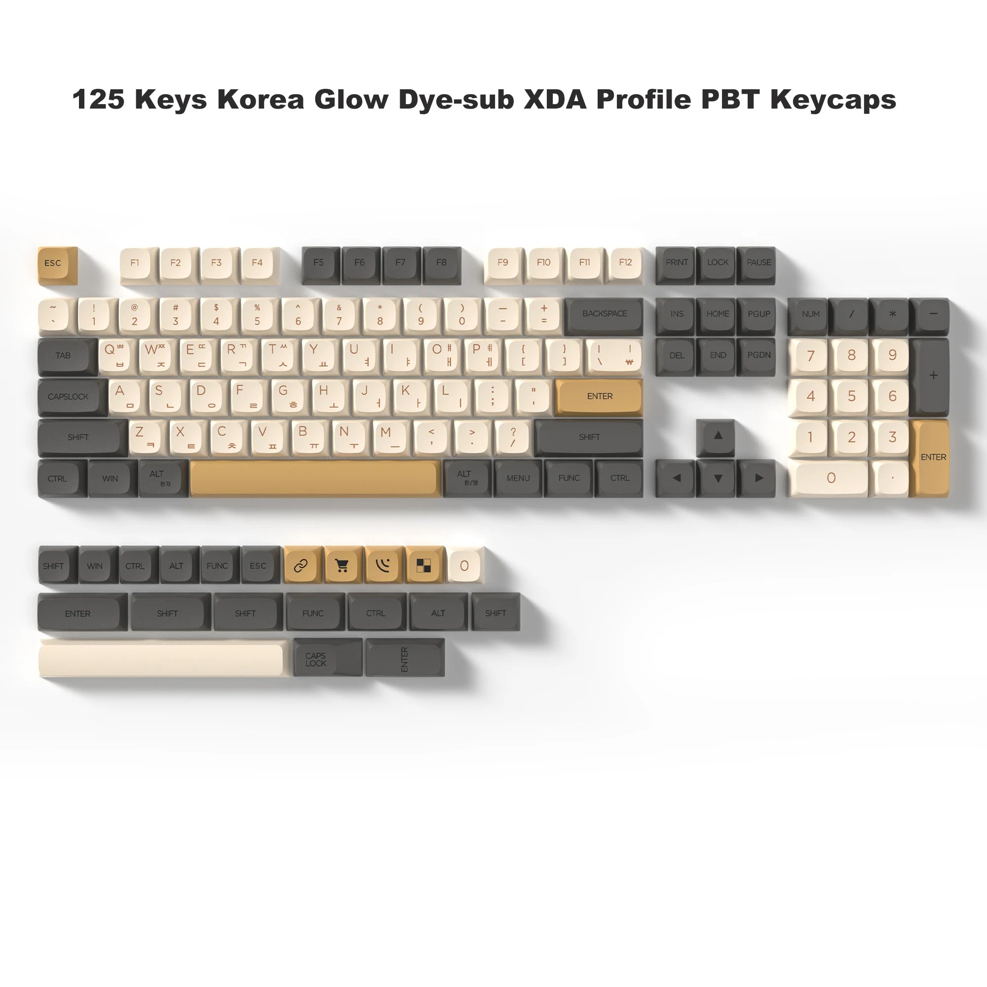 138 Keys Coffee Cat PBT Keycap 5 Sides DYE-SUB XDA Profile Customized Keycaps for Cherry MX Switch Gamer Mechanical Keyboards