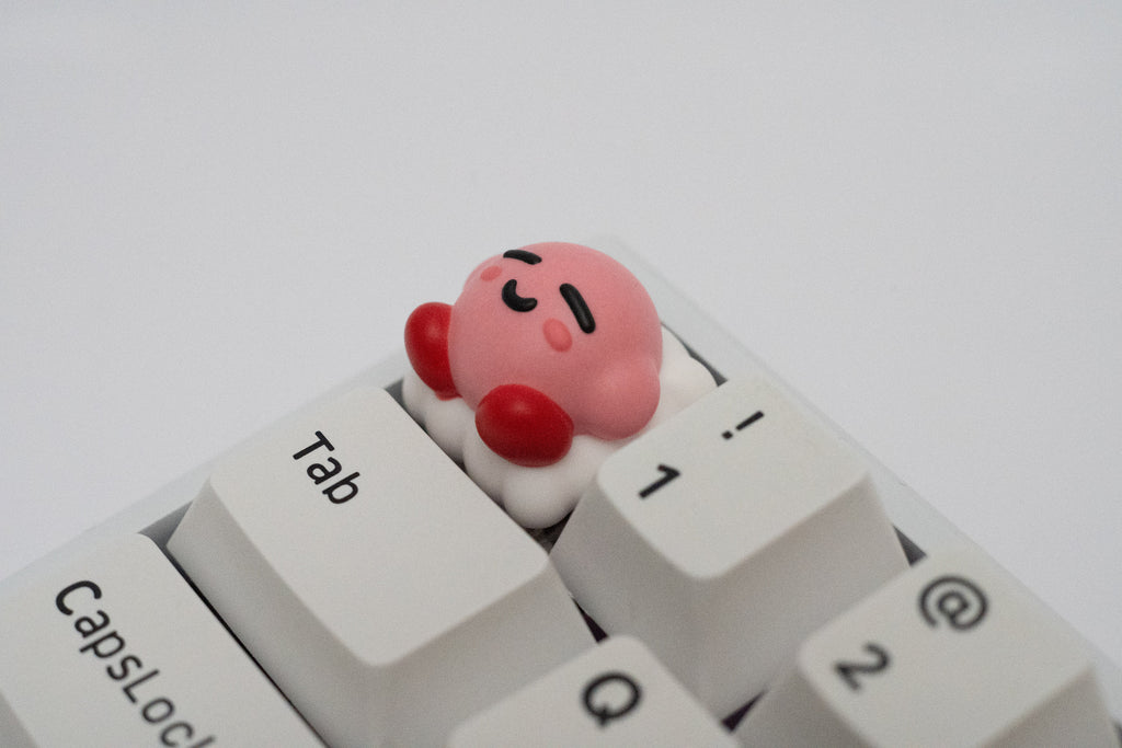 Sleeping Kirby Keycap: Handmade Resin Artisan Keycap