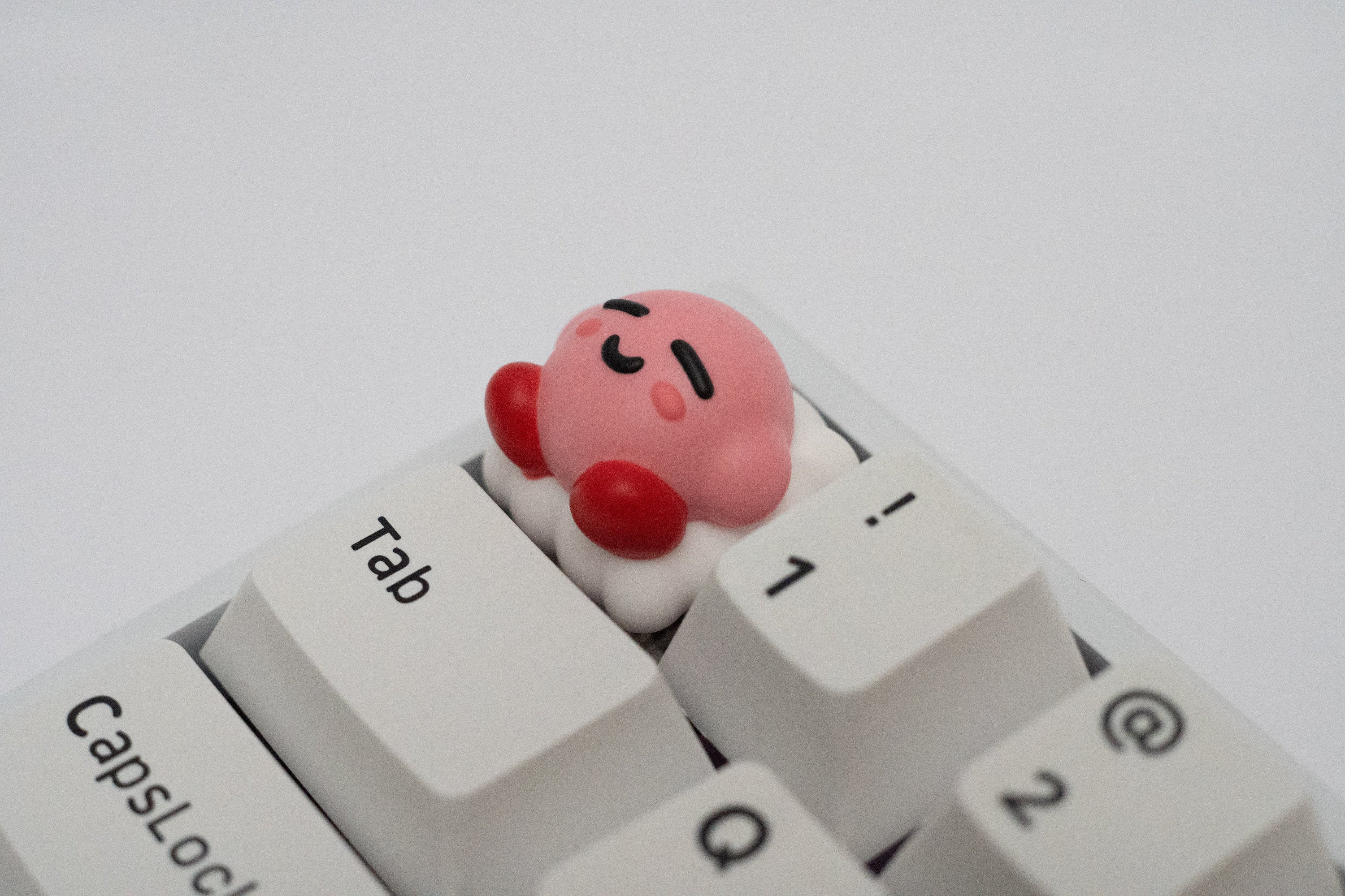 Sleeping Kirby Keycap: Handmade Resin Artisan Keycap