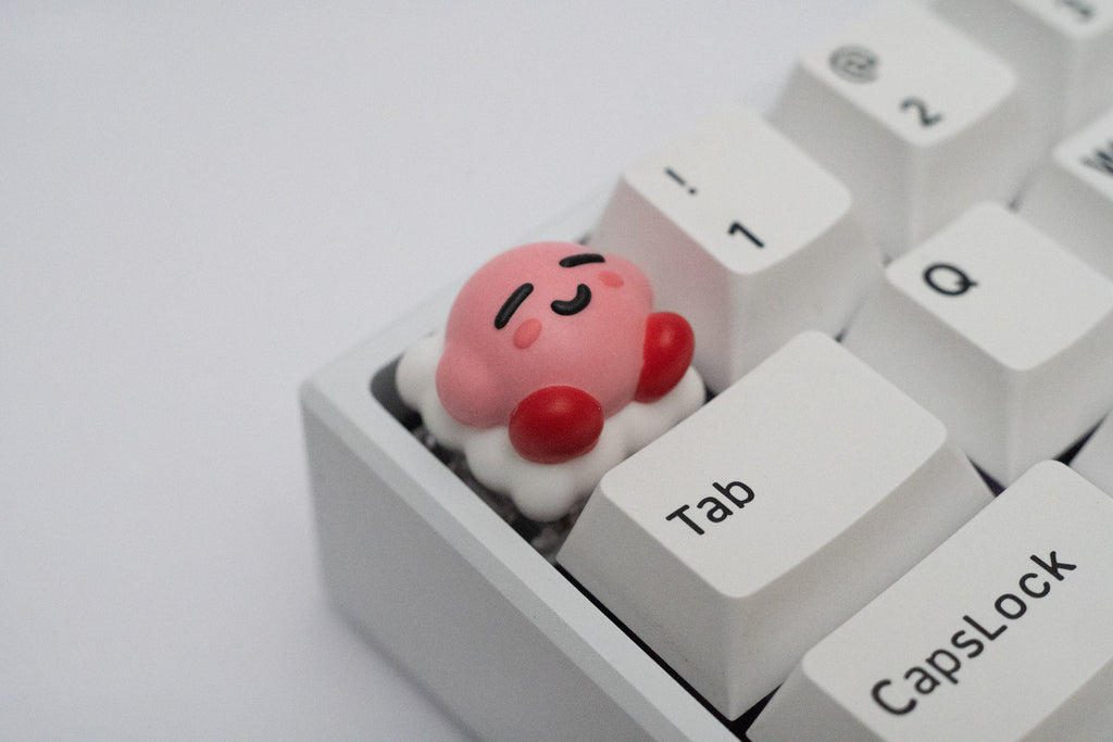 Sleeping Kirby Keycap: Handmade Resin Artisan Keycap